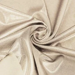 Hologram Lycra Stof (Mystic) Licht Beige