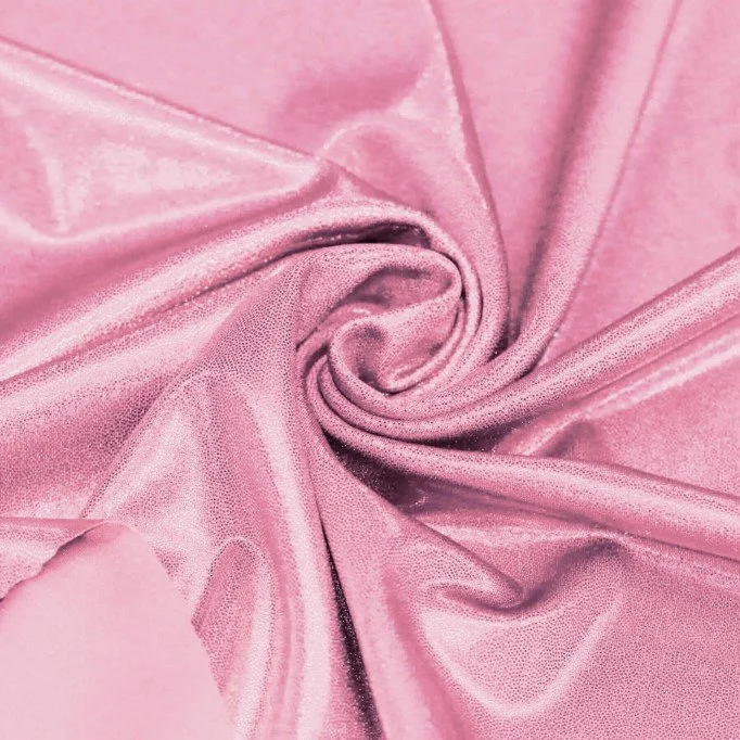 Hologramm Lycra Stoff (Mystic) Hellrosa  - (Tanz Stoffe)