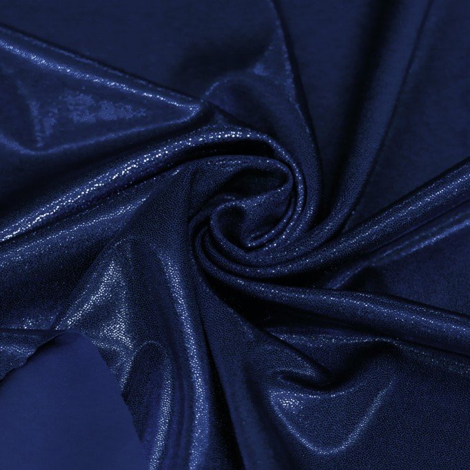 Hologramm Lycra Stoff (Mystic) Marine - (Tanz Stoffe)