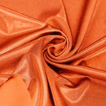 Hologram Lycra Fabric (Mystic) Orange