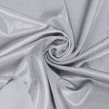 Hologram Lycra Fabric (Mystic) Silver Grey