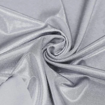 Tissu Lycra Hologramme (Mystic) Gris Argenté Tissu Lycra Hologramme (Mystic) Gris Argenté