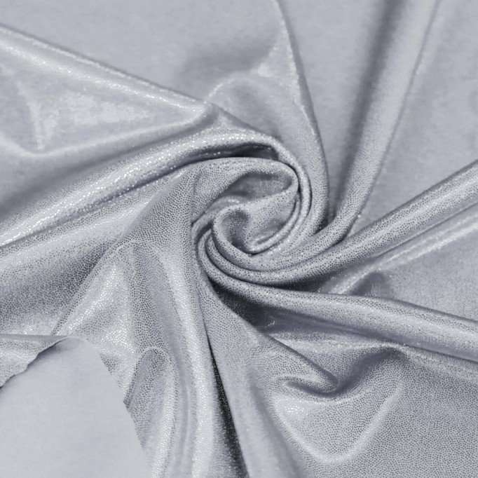 Tissu Lycra Hologramme (Mystic) Gris Argenté - (Tissus Danse)