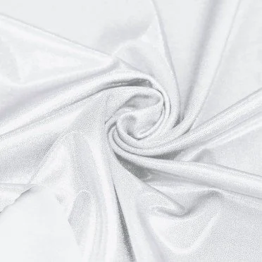 Hologram Lycra Fabric (Mystic) White / Silver - (Dance Fabrics)