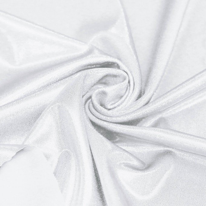 Tessuto Lycra Olografico (Mystic) Bianco / Argento - (Tessuti Di Danza)