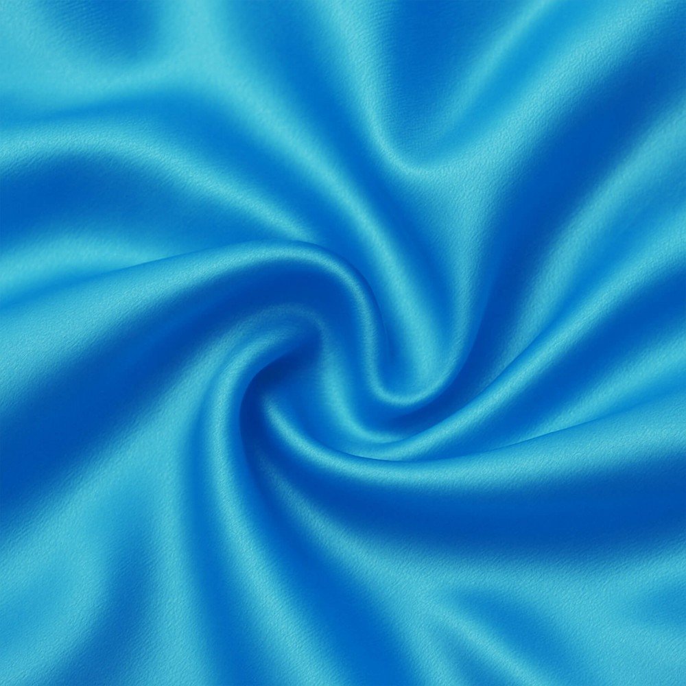 Satin Stof Polyester Aqua