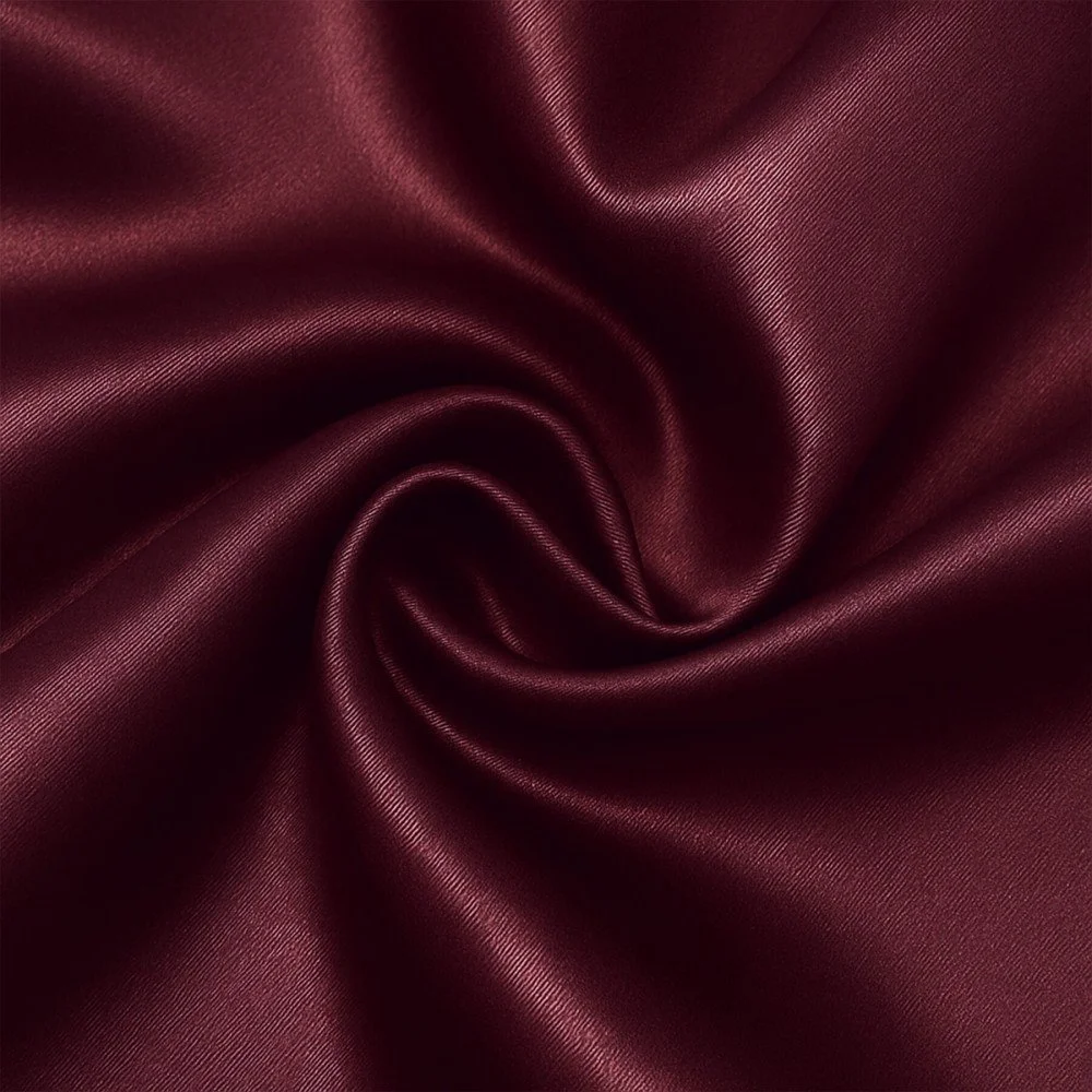 Satin Stof Polyester Bordeaux
