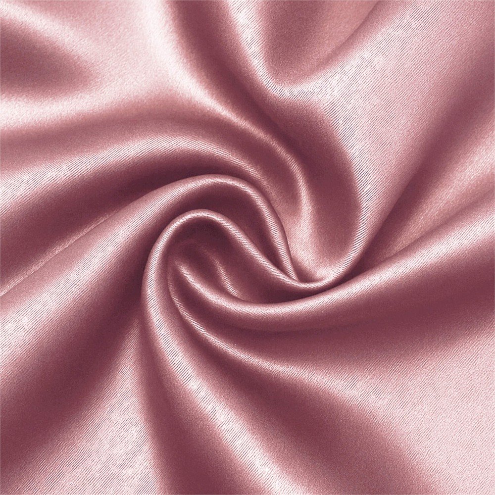Satin Stof Polyester Gammel Pink