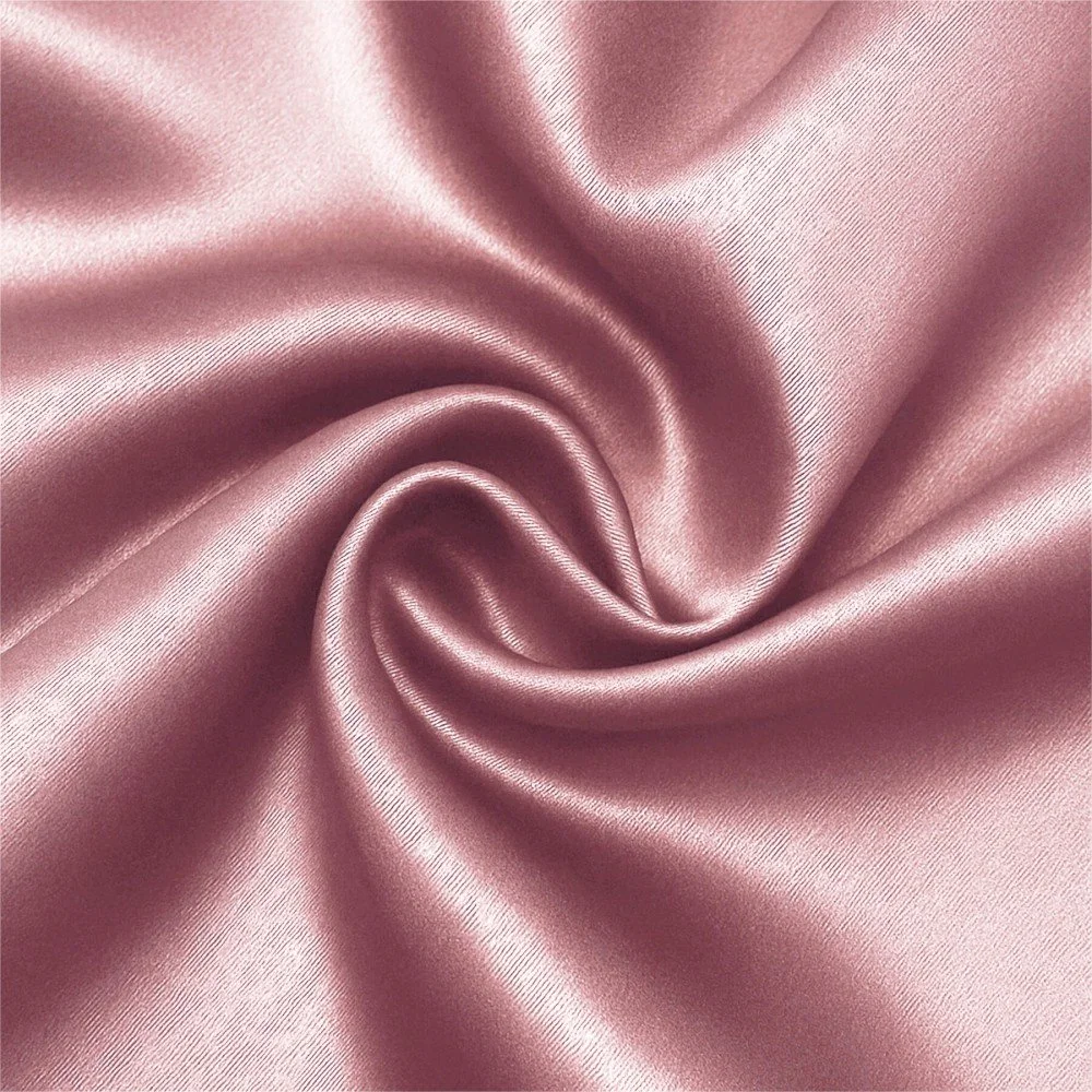 Satin Stof Polyester Gammel Pink