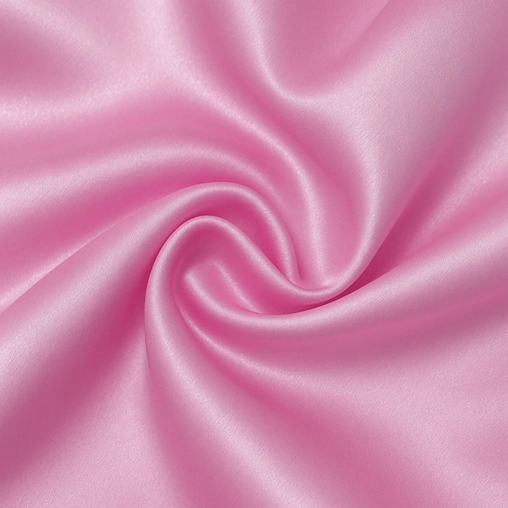 Satin Stof Polyester Pink
