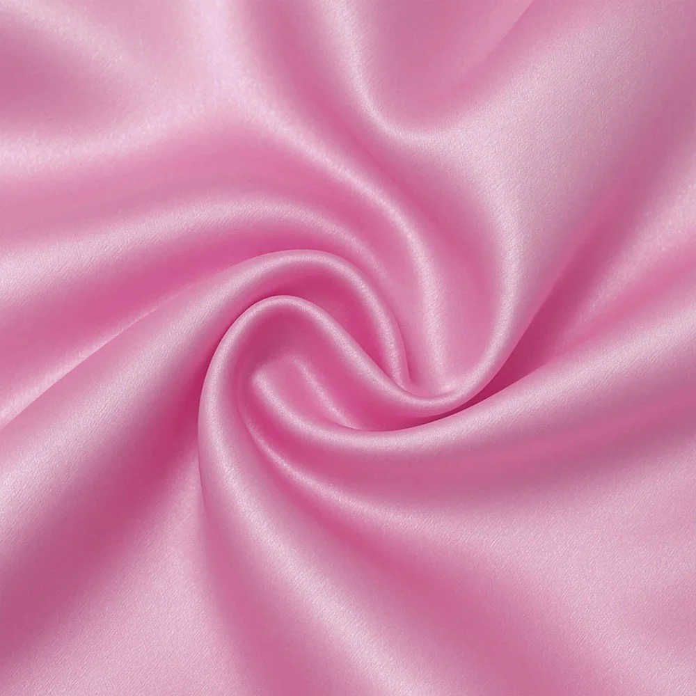 Satin Stof Polyester Pink Satin Stof Pink - (Satin Stof)