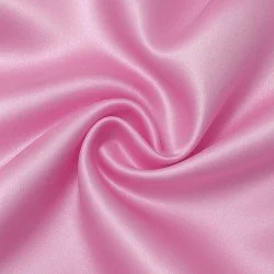 Polyester Satin Fabric Pink