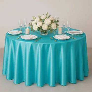 Satin Fabric Turquoise - (Satin Fabric)