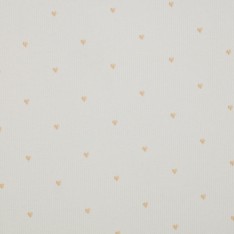 Tessuto Doppia Garza Stampa Digitale - Mini Cuori Di Cammello