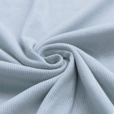 Rib Knit Jersey Fabric Steel Blue