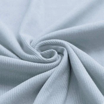 Rib Jersey Stof Staalblauw Rib Jersey Stof Staalblauw
