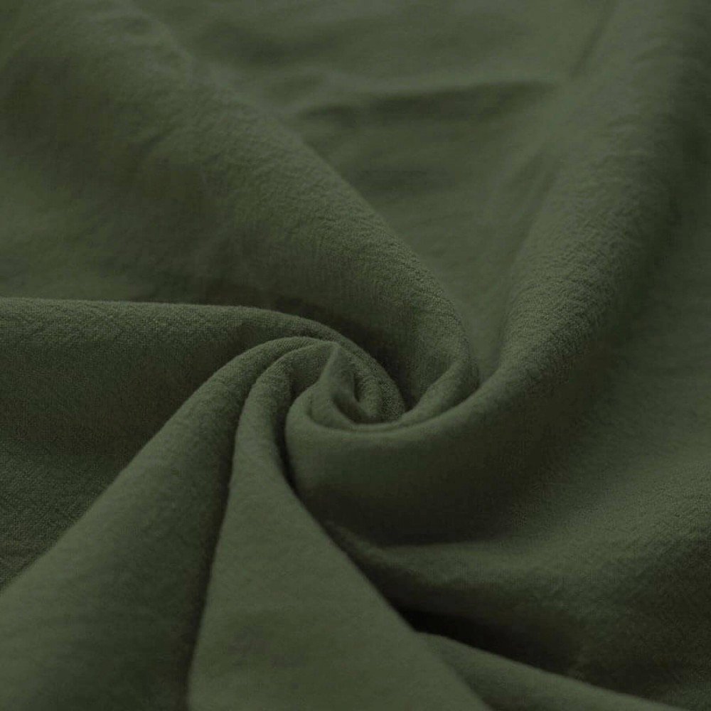 Washed Cotton Fabric Army Green Washed Cotton Fabric Army Green - (Deco Fabrics)