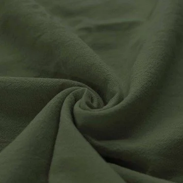 Washed Cotton Fabric Army Green - (Deco Fabrics)