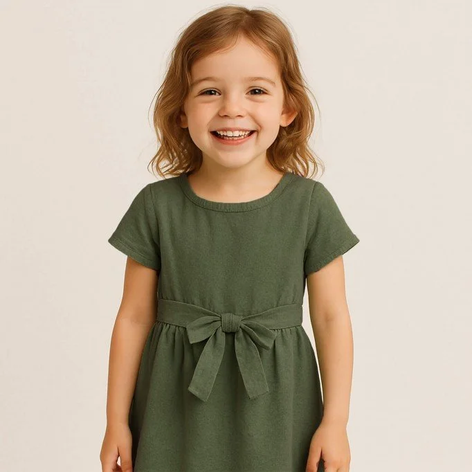 Tessuto Di Cotone Lavato Verde Militare - (Deco Tessuti)