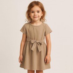 Washed Cotton Fabric Cacao