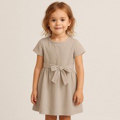 Washed Cotton Fabric Dark Beige Washed Cotton Fabric Dark Beige