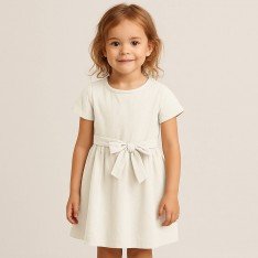 Washed Cotton Fabric Ecru