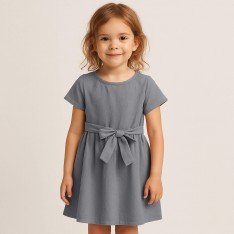 Washed Cotton Fabric Grey