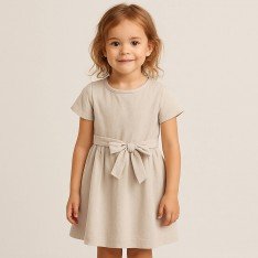 Washed Cotton Fabric Light Beige