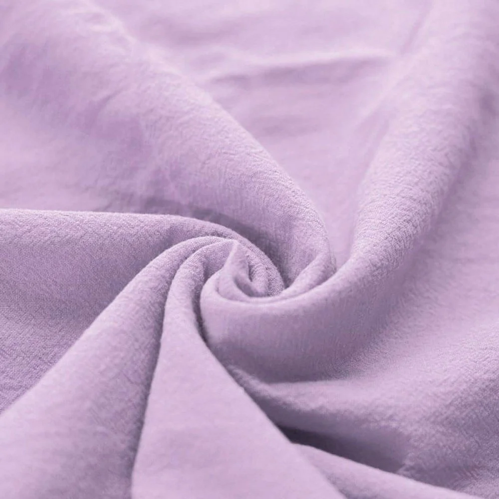 Washed Cotton Fabric Pastel Lilac