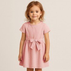 Washed Cotton Fabric Nude Pink