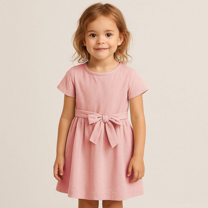 Tissu Coton Lavé Nude Rose - (Tissu Coton lavé)