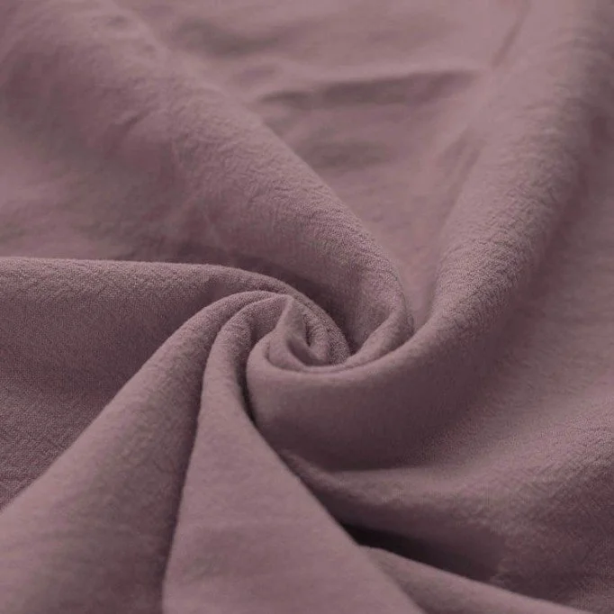 Washed Cotton Fabric Old Mauve - (Deco Fabrics)