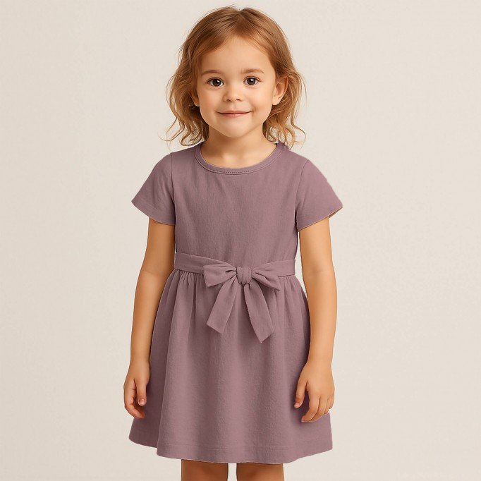 Tissu Coton Lavé Vieux Mauve - (Tissus Deco)