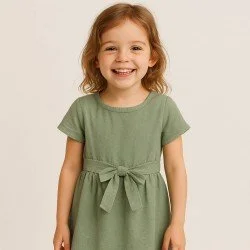 Tissu Coton Lavé Olive