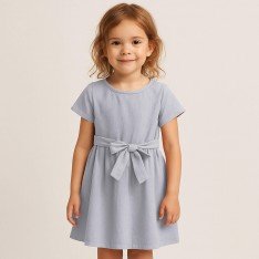 Washed Cotton Fabric Silver Grey