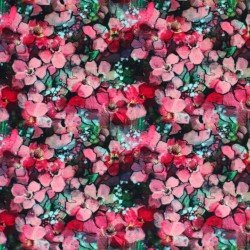 Digitale Print Bamboe Jersey - Bloeiende Takken