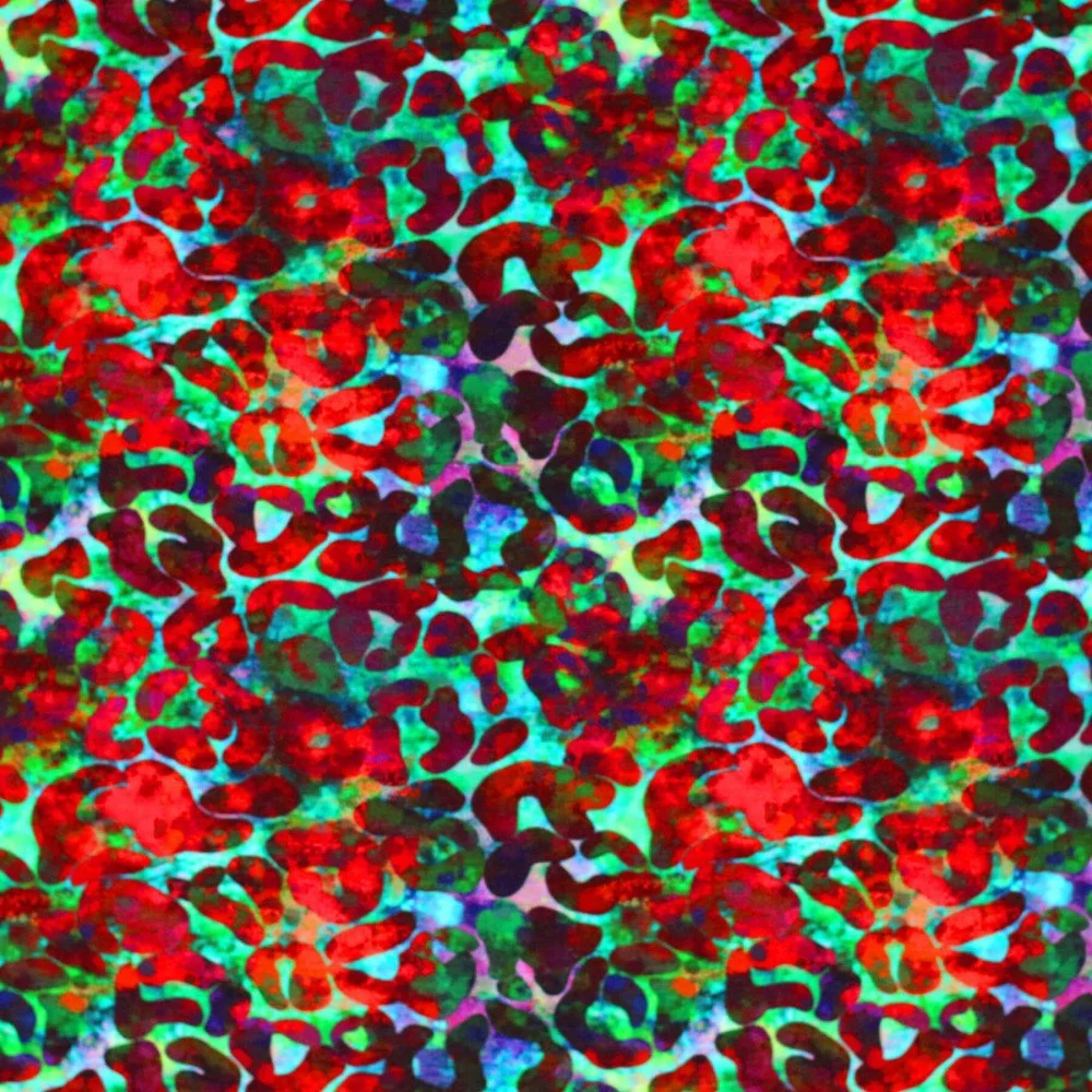 Digitale Print Bamboe Jersey - Kleurrijke Luipaard Digitale Print Bamboe Jersey - Kleurrijke Luipaard