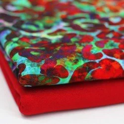 Bambus Jerseystoff Digital Muster - Bunter Leopard Bambus Jerseystoff Digital Muster - Bunter Leopard