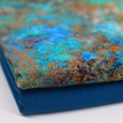 Digitale Print Bamboe Jersey - Smaragd Steen