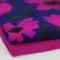 Digitale Print Bamboe Jersey - Aquarel Klaproos Marine Fuchsia - (Tricot Jersey Bedrukt)
