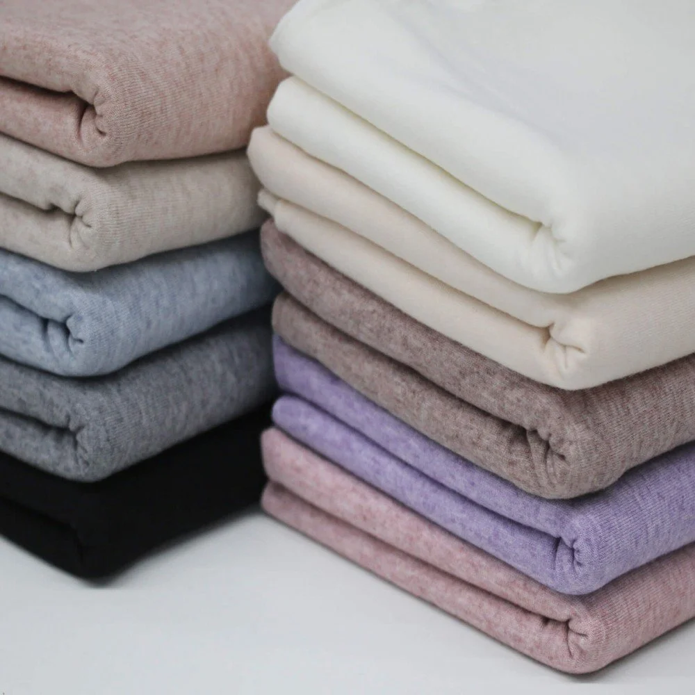 Cashmere Touch Jersey Fabric Ecru - (Jersey Fabrics)