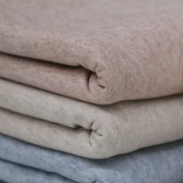 Tissu Maille Tricot Cashmere Touch Jeans Clair Melange - (Tissus Jersey)