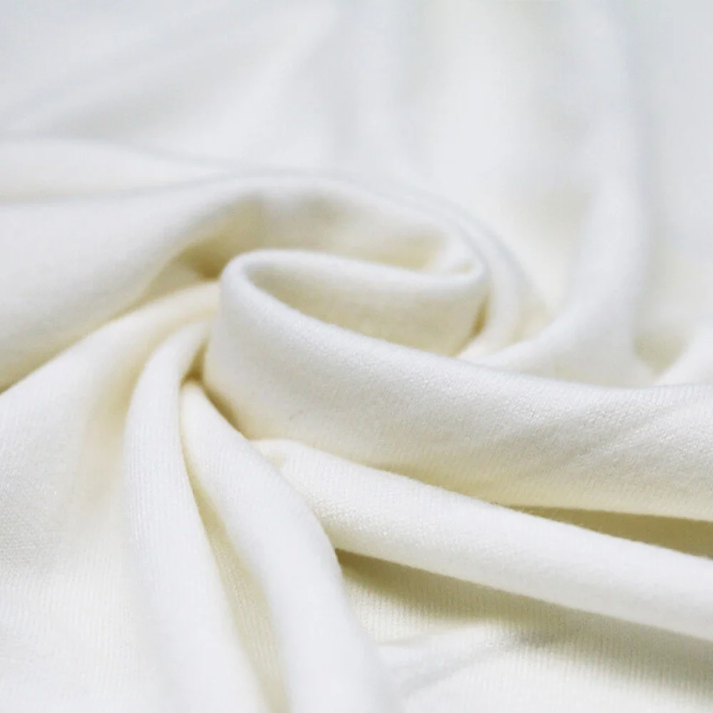 Cashmere Touch Jersey Fabric Ecru - (Jersey Fabrics)