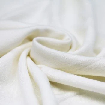 Tessuto Jersey Di Cashmere Touch Ecru