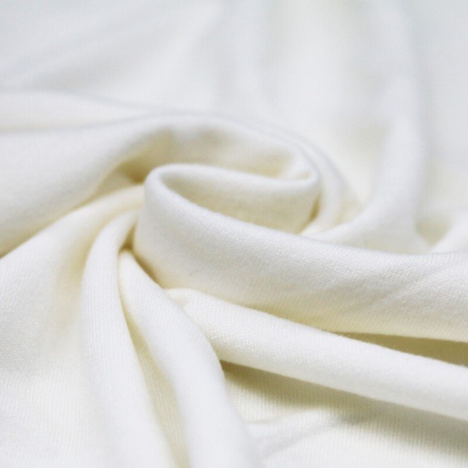 Cashmere Touch Jersey Fabric Ecru - (Jersey Fabrics)