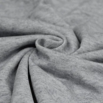 Tessuto Jersey Di Cashmere Touch Grigio Melange