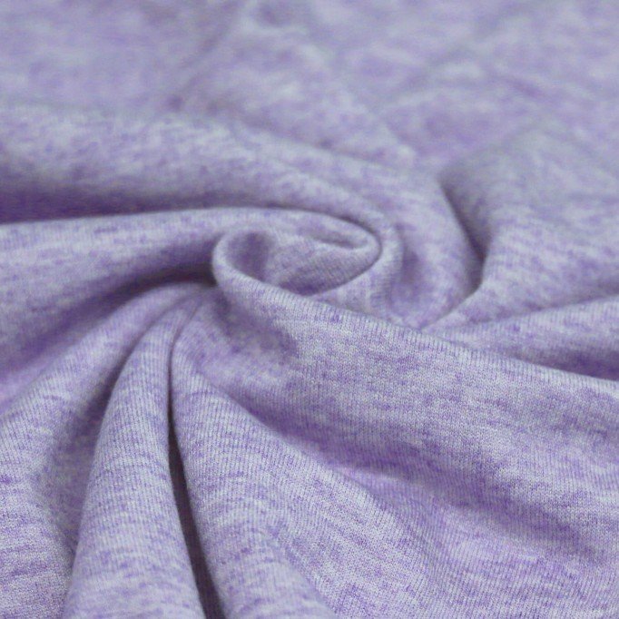 Tessuto Jersey Di Cashmere Touch Lilla Melange - (Jersey Tessuti)