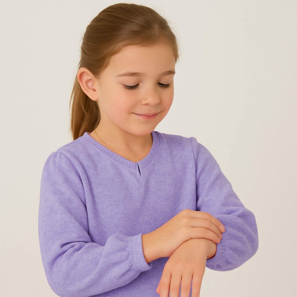 Cashmere Touch Jersey Fabric Lilac Melange Cashmere Touch Jersey Fabric Lilac Melange