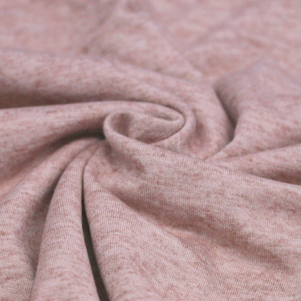 Cashmere Touch Jersey Fabric Nude Pink Melange