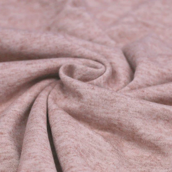 Cashmere Touch Jersey Fabric Nude Pink Melange - (Jersey Fabrics)